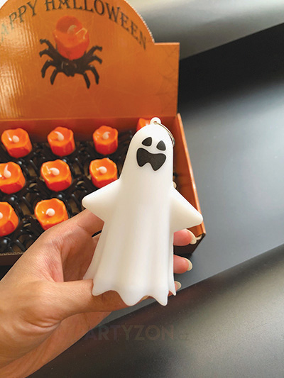 dekorace svítici duch na baterie halloween
